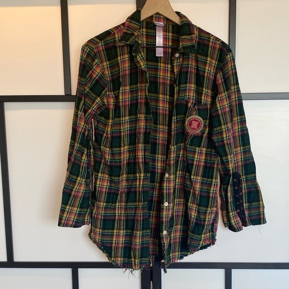 Savage X Fenty flannel plaid pajama. Size small - Picture 8 of 15
